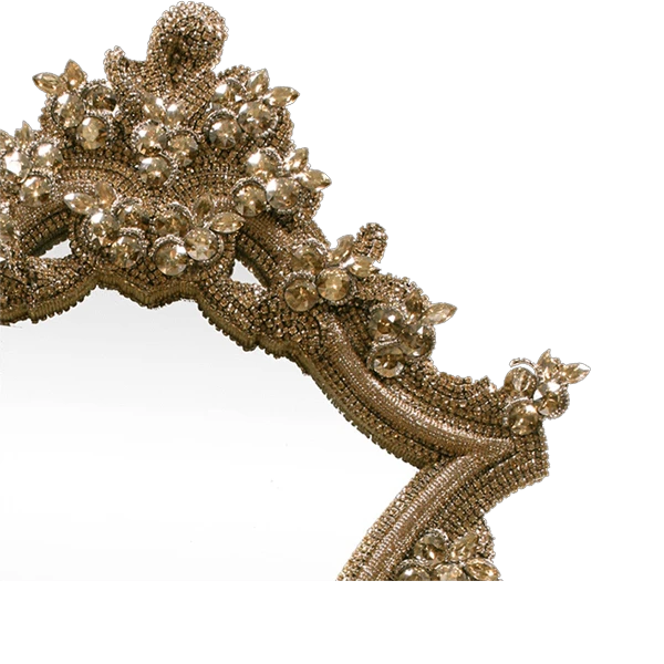 BB Simon Designer Crystal Gold Mirror 2 BB Simon Designer Crystal Gold Mirror - Image 2