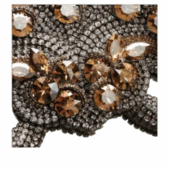 BB Simon Gold Crystal Bling Home Mirror -B.B Simon products m 200 gold clear bb simon gold swarovski crystal mirror 6 1