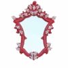 BB Simon Red Custom Designer Jeweled Mirror