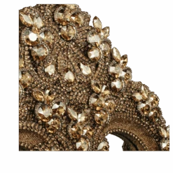BB Simon Wall Gold Bling Mirror -B.B Simon products m 205 bb simon jeweled gold decorative mirror 4 2