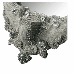 BB Simon Designer Bling Wall Mirror -B.B Simon products m 206 bb simon unique clear rhinestone mirror 3 1