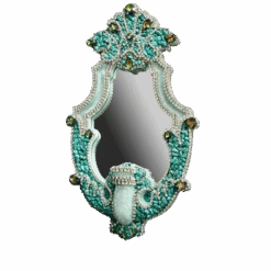 BB Simon Designer Crystal Turquoise Mirror