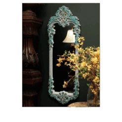BB Simon Designer Sparkling Turquoise Bling Mirror -B.B Simon products m 305 bb simon full length turquoise bling mirror 5 1