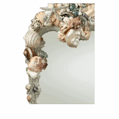 BB Simon Jeweled Coastal Inspired Mirror -B.B Simon products m 307 sh bb simon dazzling bling california mirror 3 1 1