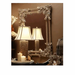 BB Simon Delicate Fashion Crystal Wall Mirror 11 BB Simon Delicate Fashion Crystal Wall Mirror -B.B Simon products m 401 gold bb simon delicate jeweled gold wall mirror 6 1