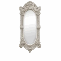 BB Simon White Tall Diamond Mirror