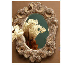 BB Simon California Crystal Mirror -B.B Simon products m 519 gold bb simon royal gold crystal mirror 4 1