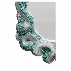 BB Simon Delicate Royal Blue Mirror -B.B Simon products m 520 bb simon blue crystal mirror 3 1