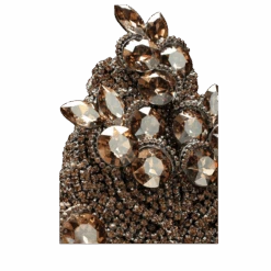 BB Simon Handcrafted Gold Skinny Mirror -B.B Simon products m 523 gold bb simon skinny gold jewel mirror 4 1