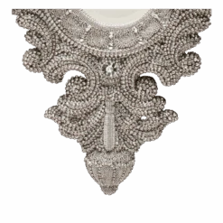 BB Simon Shaped Framed Diamond Mirror -B.B Simon products m 527 bb simon swarovski framed mirror 3 1