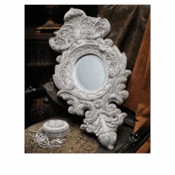 BB Simon Shaped Framed Diamond Mirror -B.B Simon products m 527 bb simon swarovski framed mirror 4 1