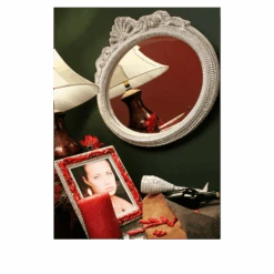 BB Simon Wide Crystal Swarovski Mirror -B.B Simon products m 530 bb simon wide round crystal mirror 5 1