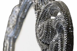 BB Simon Crystal Wall Art Mirror -B.B Simon products m 546 bb simon wide framed crystal mirror 4A 1