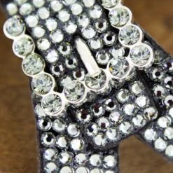 BB Simon Clear Swarovski Crystal Black Diamond Pumps Heels Women's Shoes 5 BB Simon Clear Swarovski Crystal Black Diamond Pumps Heels Women's Shoes -B.B Simon products shoes 3881 black d 3