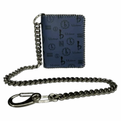 Chain Wallet - Navy Bb Pattern - B.B. Simon®