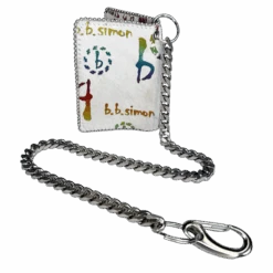 Chain Wallet - Multicolor Pony Hair Bb Pattern - B.B. Simon®