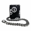 Chain Wallet - Black Pony Hair Bb Pattern - B.B. Simon®