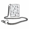 Chain Wallet - White Bb Pattern - B.B. Simon®